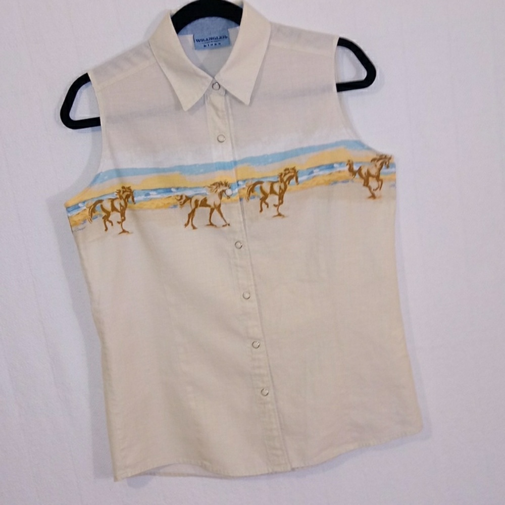 Vintage 90's wrangler shirt M